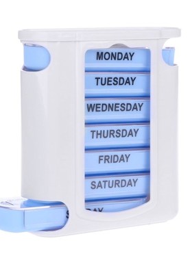 7 DAY WEEKLY Pill Organiser STACKING TOWER Large 4 Daily Co