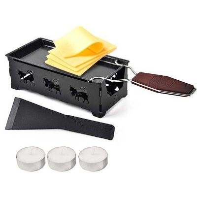 Grill Cheese Raclette Set Non Stick Griller Mini BBQ Board