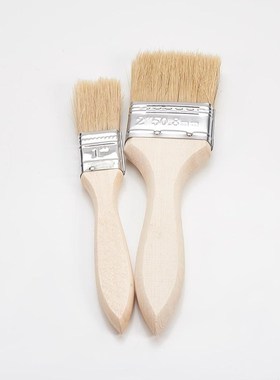 Utoolmart 1set Pig Hair Bristle Brush Kit 1-inch + 2-inch Pa