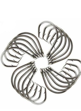 100pcs 39960 Stainless Steel Fishing Hooks Big Game Fish Tun