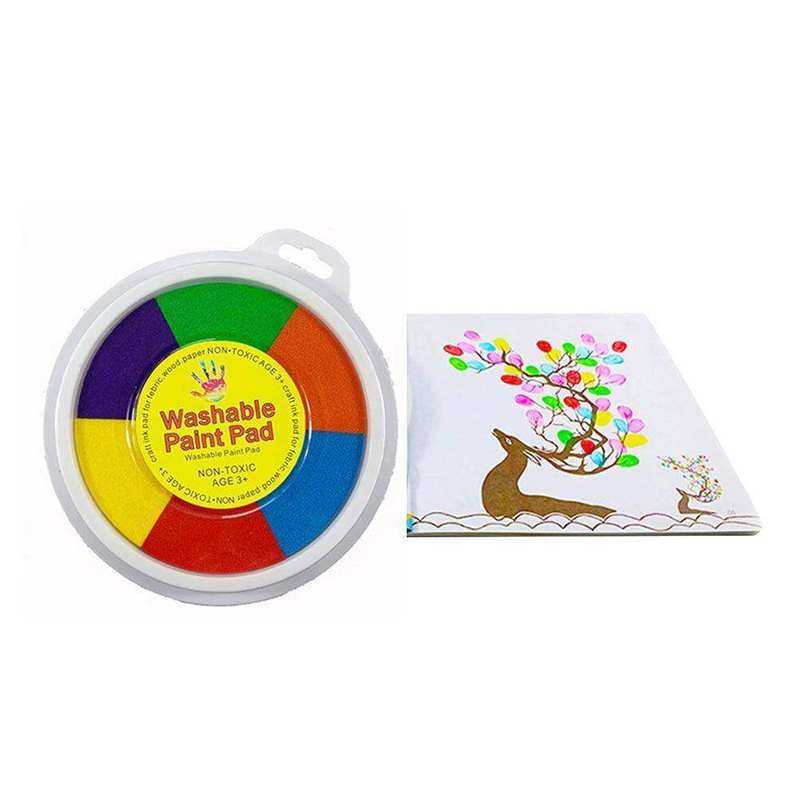 12 colors baby finger painting kit washable educational