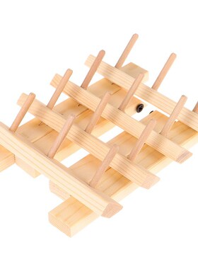 Wooden 12 Spools Shelf Bobbin Holder Sewing Thread Stand Ra