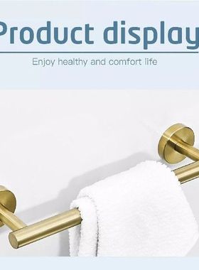 Rak Kamar Mandi Hitam Handuk Bar Ruang Dinding Dipasang