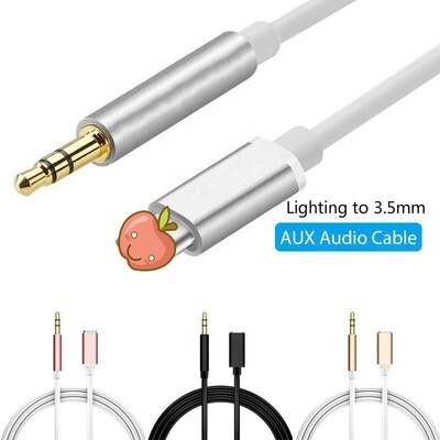 For ALL IOS Syetem 1M Lightning to 3.5mm Audio Adapter Male