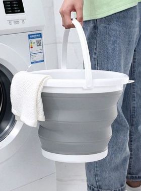 Foldable Bucket Portable Collapsible Folding Pail Car