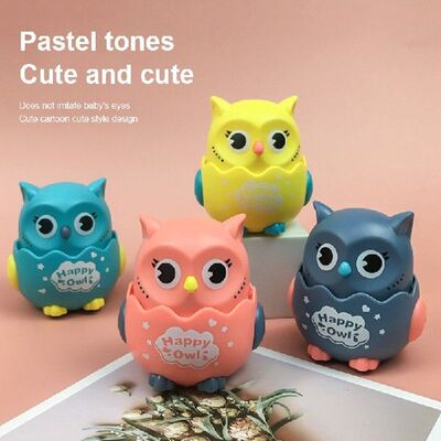 New Kindergarten Toys Press Sliding Owl Dinosaur Duck