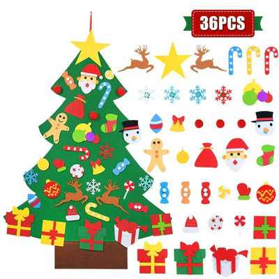 Kids DIY Felt Christmas Tree Christmas Decoration for Home N