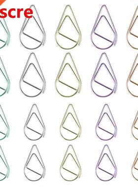 Kaobuy 20/50 pcs Drop Shape Paper Clips Metal Material Paper