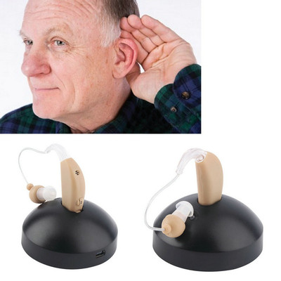 Portable Rechargeable Hearing Aids Sound Voice Amplifier