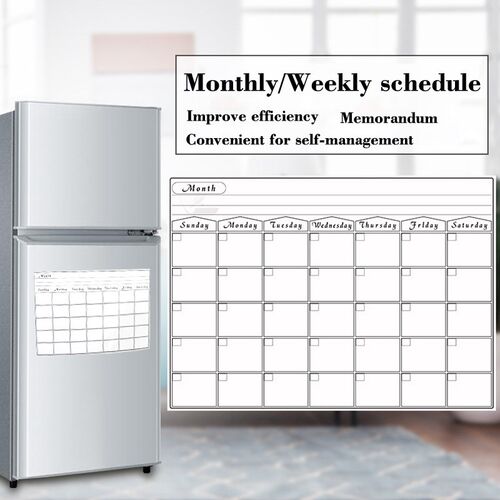 A3 Size Magnetic Monthly Weekly Planner Calendar Table Dry E