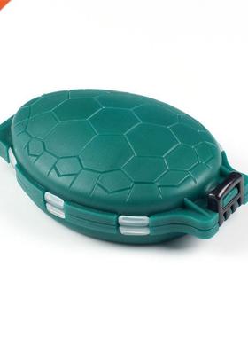 12 Compartments Turtle Fishing Lure Hooks orage Tackle Cas