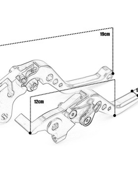 Orange Motorcycle CNC Aluminum Brake Clutch Levers Short Adj