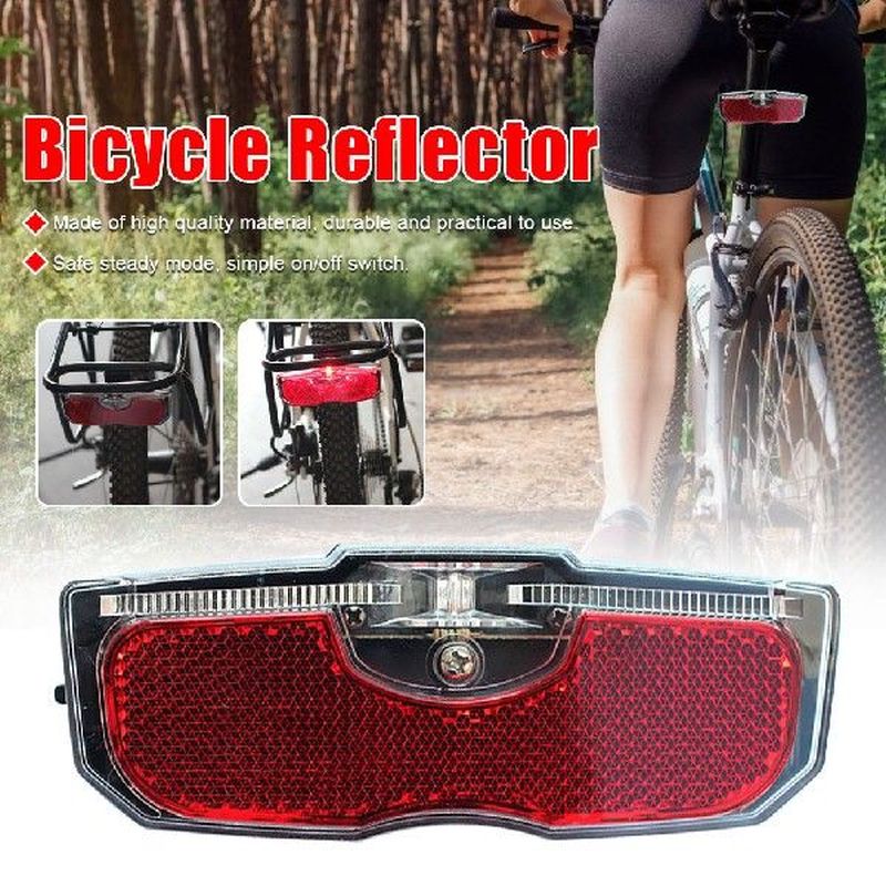 Bike Cycling Bicycle Rear Reflector Tail Light For Luggage