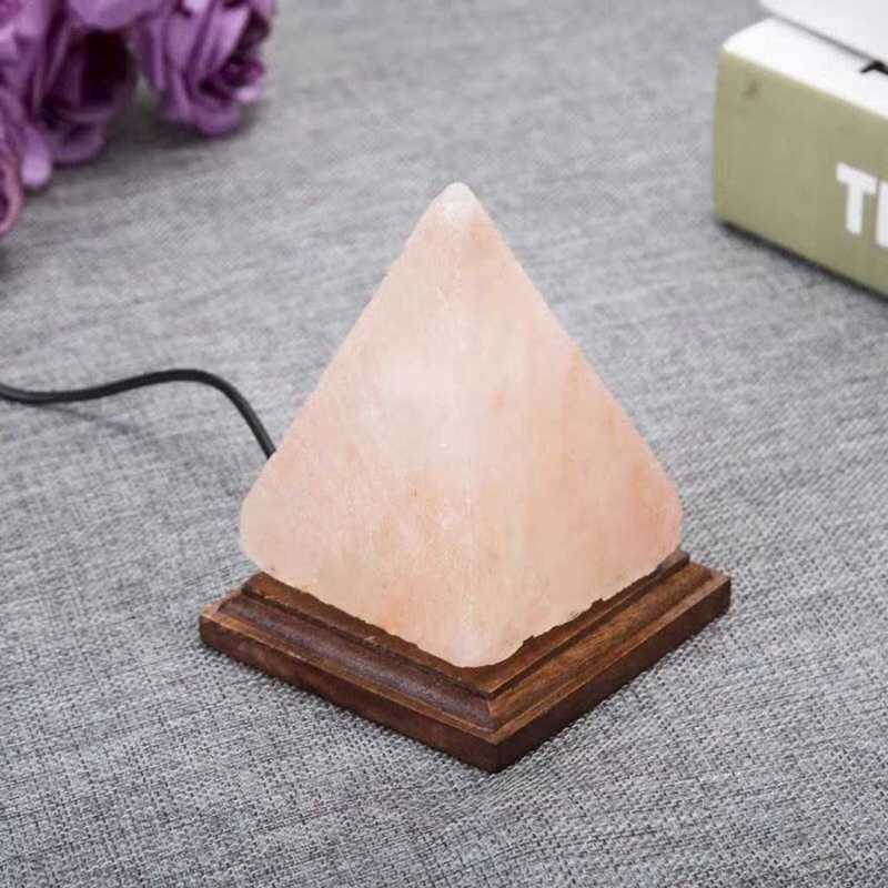 Pyramid Natural Himalayan Air Purifier Salt Lamp Ionic Rock