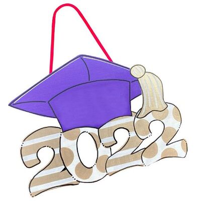 Graduation Wooden Sign Decoration 2022 Hangings Wood