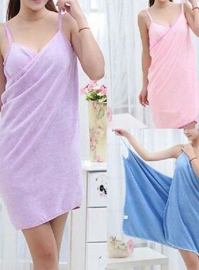 Wearable Home  Bath Towel Textile Towel Women Robes Bath