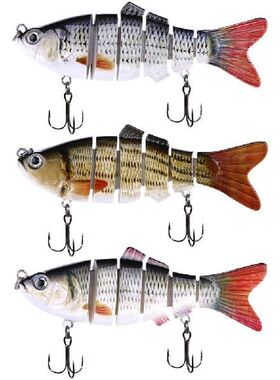 3pcs 10cm18g Fishing Lure Multi Jointed Hard Bait Lifelike