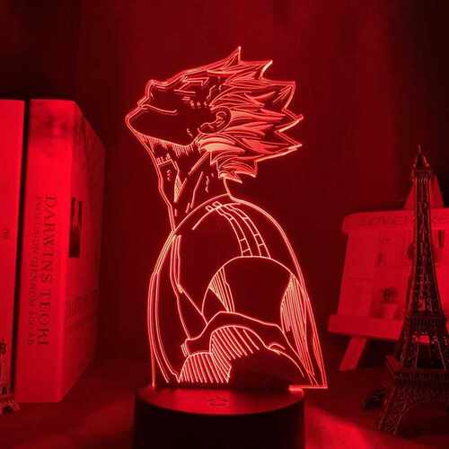 3d Night Light Anime Haikyu Bokuto Light for Bedroom Decor C