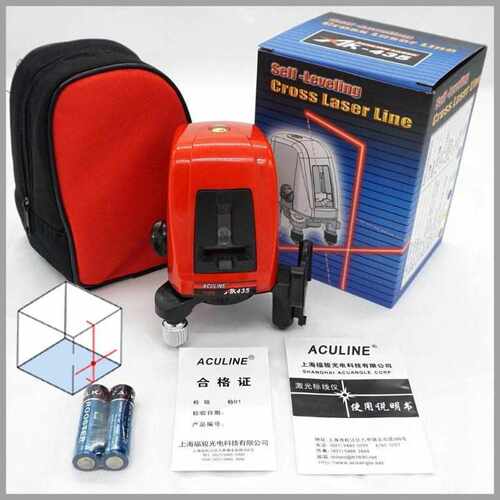 *360 degree Laser Level 2 Line 1 Point Laser 635nm Slash Fun