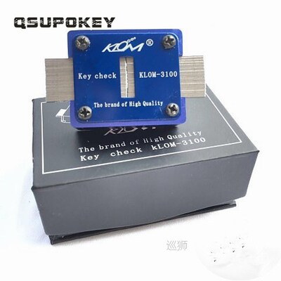 Genuine KLOM Key Check Locksmith Tools Blank Key Slot Checke