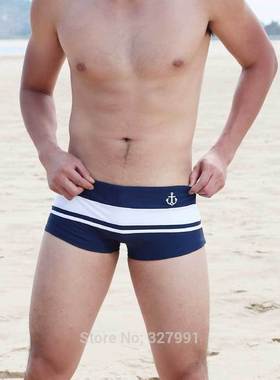 new Men's Sexy Swimming Trunks Patchwork Men&amp