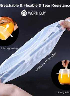 VandHome 6 Pcs/ Set Silicone Cover Adaptable Silicone Stretc