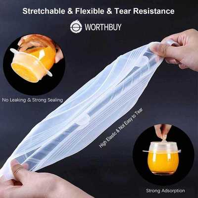 VandHome 6 Pcs/ Set Silicone Cover Adaptable Silicone Stretc