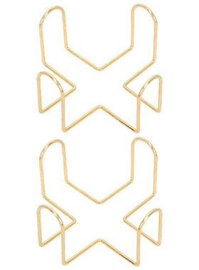 2Pcs Iron Coaster Holder Racks Metal Wrought Cup Pads