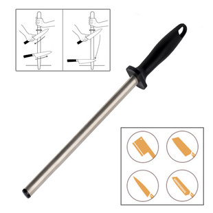 Diamond sharpening rod Tungsten steel carbon Knife kitchen S