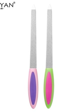 Double Sides Metal Nail Art File Buffer Grinding Rod Scrub