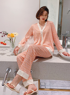 2021 Spring Women's Pajamas Set New Luxury Style Fas