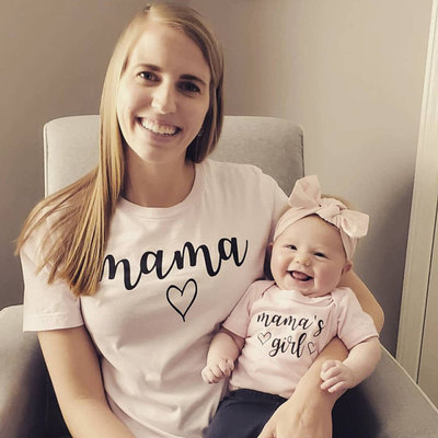 Mommy and Me Shirts Mama Mama's Girl Matching T-