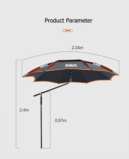2.0-2.4M Parasol Fishing Umbrella Outdoor Camping Use Detach