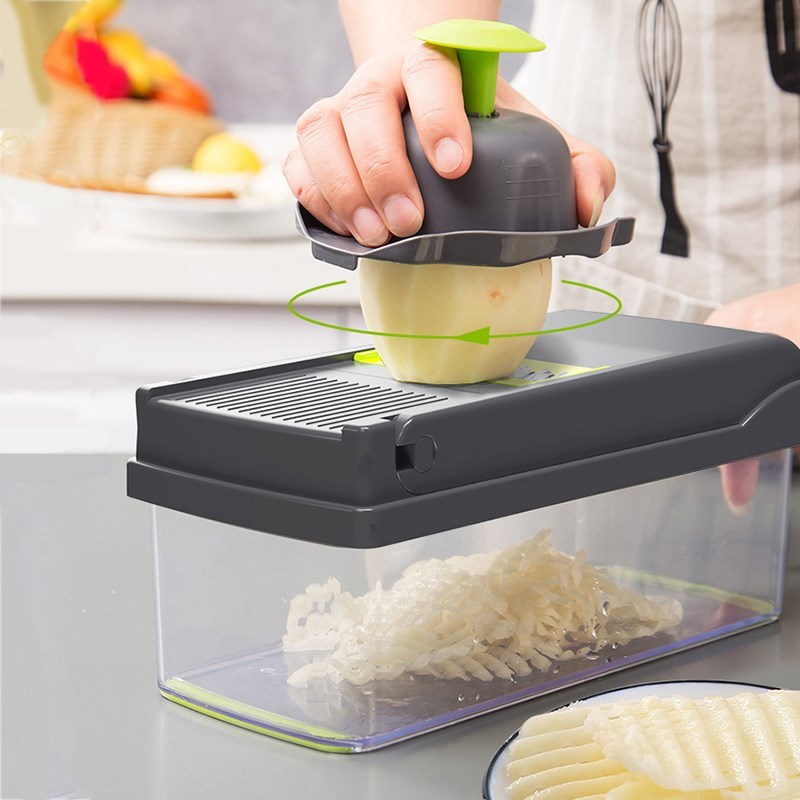 Vegetable Chopper Mandoline Slicer With Big Container Spiral