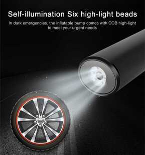 Wireless pump for car tyre inflator USB charger 12V Portabl