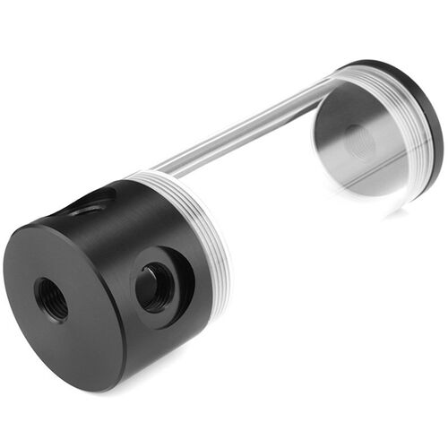 Acrylic Cylinder Reservoir Water Tank G1/4 50Mm X 140Mm For