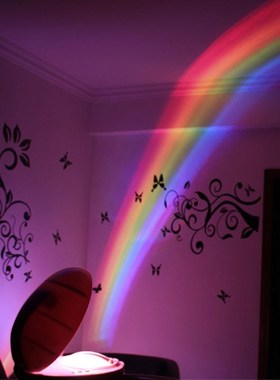 Rainbow Projection Lamp LED Color Night Light 3 Modes projec