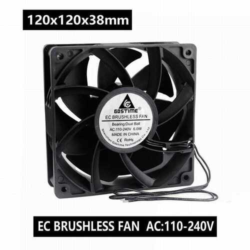EC Brushless Cooling Fan AC 110V 120V 220V 240V Bearing Axi