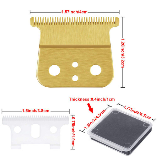2 Pair Replacement T-Blade Hair Trimmer Replacement T Beard