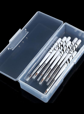 1 Pcs Plastic Small Empty Box Nail Art Gems Brush Pen