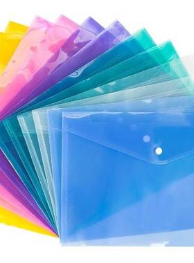 A4 Clear Document Bag Paper File Folder Stationery School O