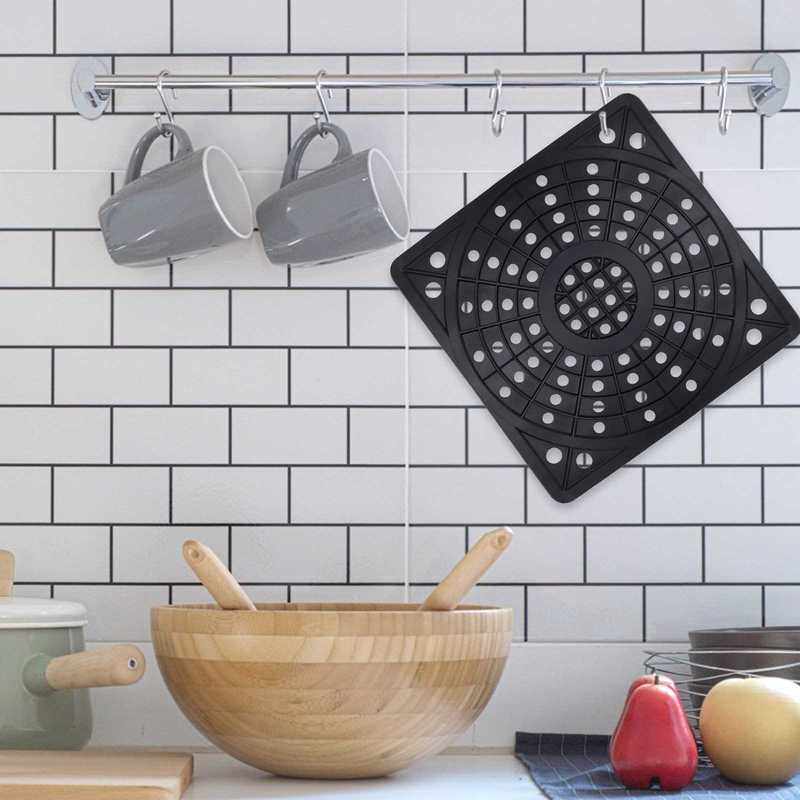 2pcs heat resistant kitchen sink protector dish drying mat s