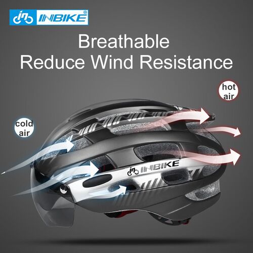 INBIKE Cycling Helmet with Goggles ltralight MTB Bike Helmet