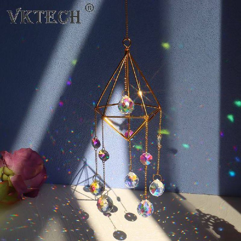 hanging prism rack ball light catcher crystal outdoor