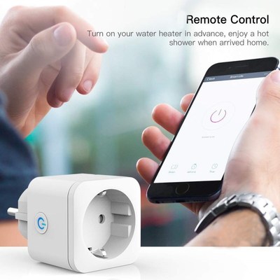 New Smart WiFi Plug EU Adaptor Wireless Remote Voice Control