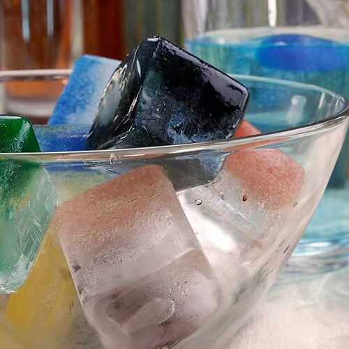 2 Pack Silicone Ice Cube Trays with Lid Easy Release and Fle