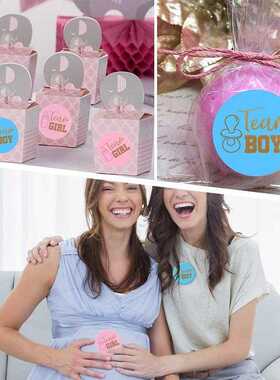 72 pcs Gender Reveal Party Decorations Boy or Girl 36&qu