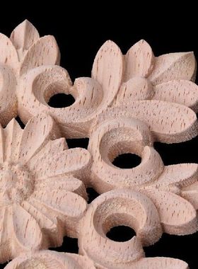 K1MF Mebel Bingkai Applique Sudut Ukiran Kayu Indah Dekor