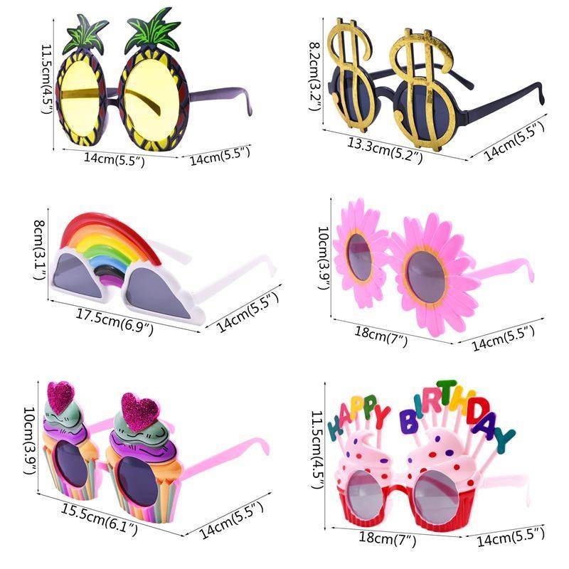 Funny Happy Birthday Glasses Cute Plastic Sunglasses Sun Fl