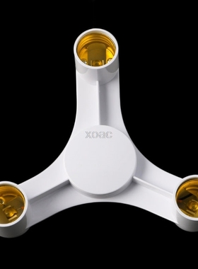 3 In 1 E27 To E27 Base Socket Splitter LED Light Lamp Bulb